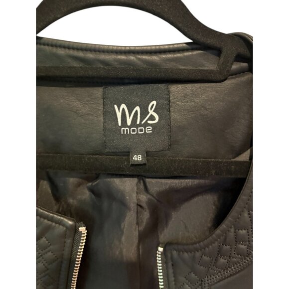 Faux Leather jacket MS mode NEW - Picture 4 of 9